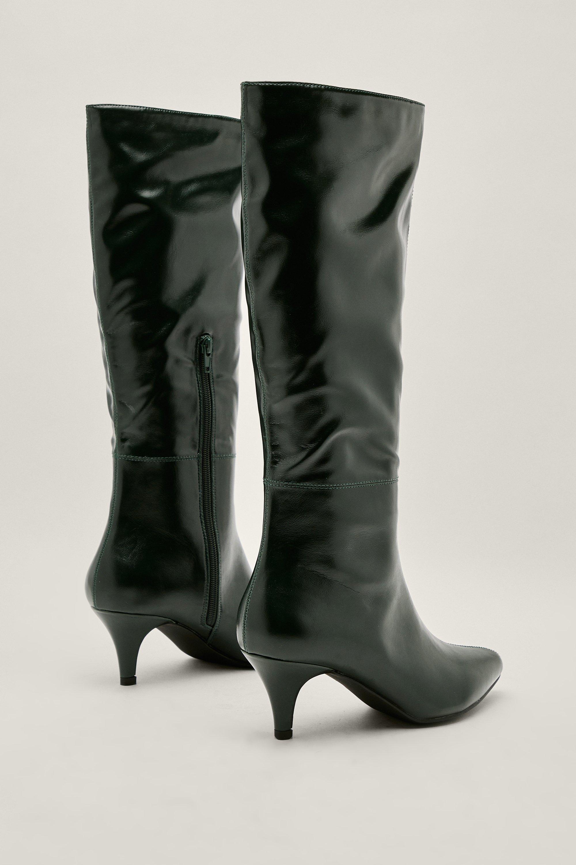 Kitten heel over the hotsell knee boot